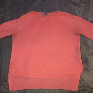 Zara knit lightweight pink long sleeve